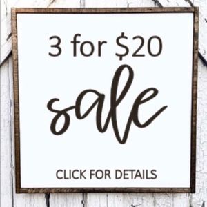 3 for $20 bundle!🌟